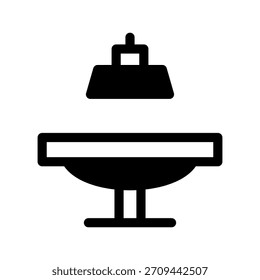 Ilustração do design do símbolo do vetor do ícone da sala de cirurgia