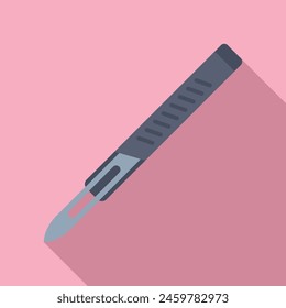 Icono de bisturí de cirugía Vector plano. Herramienta de operación médica. Instrumento de corte