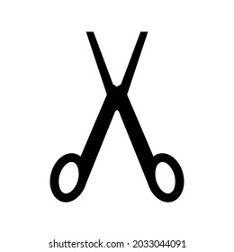 surgery scissors icon or logo isolated sign symbol vector illustration - high quality black style vector icons
