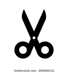Chirurgische Schere Symbol oder Logo einzeln auf Zeichen Vektorgrafik - hochwertige Vektorsymbole in schwarzem Stil
