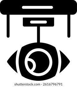 Surgery Simulation Glyph Vector Icon Design