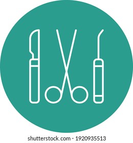 Surgery Tools Icon vector image. Can be used for Medical. Suitable for mobile apps, web apps and print media.