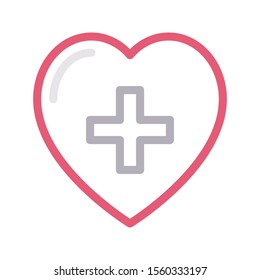 surgery vector colour line icon 