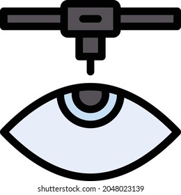 icono de color de línea vector de cirugía