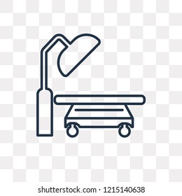 Surgery vector outline icon isolated on transparent background, high quality linear Surgery transparency concept can be used web and mobile