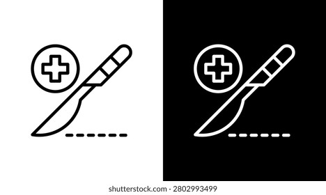 Surgery White Icon Set Design