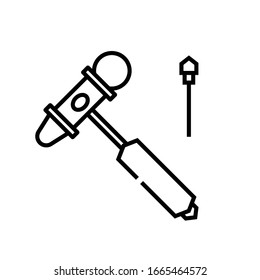 Surgetu tool line icon, concept sign, outline vector illustration, linear symbol.