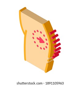 surgical ass enlargement icon vector. isometric surgical ass enlargement sign. color isolated symbol illustration