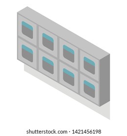 Surgical boxes icon. Isometric of surgical boxes vector icon for web design isolated on white background