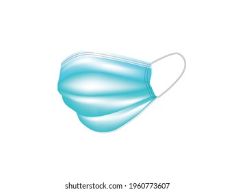 diseño vectorial de máscara facial quirúrgica