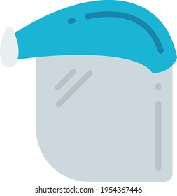 Konzeption der chirurgischen Gesichtshilfen, Sichtmaske, Vektorsymbol, Persönliches Schutzgerätesymbol, Gesundheitsüberwachung am Arbeitsplatz, Gesundheitszeichen am Arbeitsplatz, Gesundheitsschutz am Arbeitsplatz und Illustration