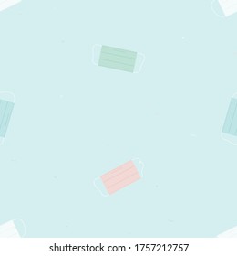 Surgical facemask background - vector background
