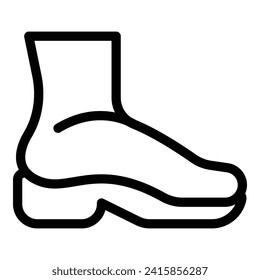 Surgical feet problem icon outline vector. Feet pain. Arch surgery