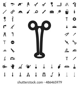 Surgical forceps icon illustration isolated vector sign symbol