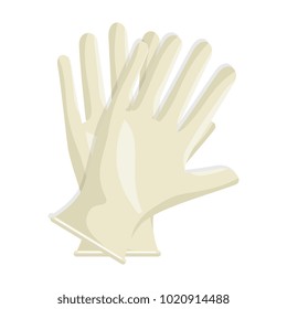 Surgical gloves isolated icon