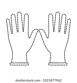 Surgical gloves isolated icon
