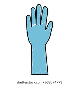 surgical gloves isolated icon
