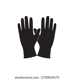 Chirurgische Handschuhe Silhouette Vektorgrafik-Design