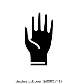 surgical gloves surgeon glyph icon vector. surgical gloves surgeon sign. isolated symbol illustration