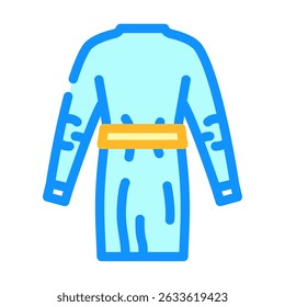 surgical gown surgeon color icon vector. surgical gown surgeon sign. isolated symbol illustration