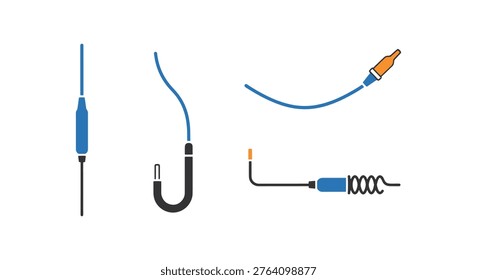 Surgical Guide Wire Line art abstract clean pattern illustration