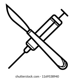 Surgical Instrument icon vector
