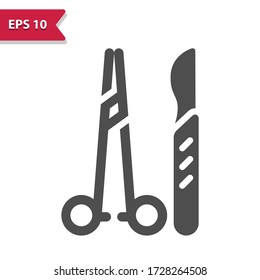 Surgical Instruments Icon. Professional, pixel perfect icon, EPS 10 format.