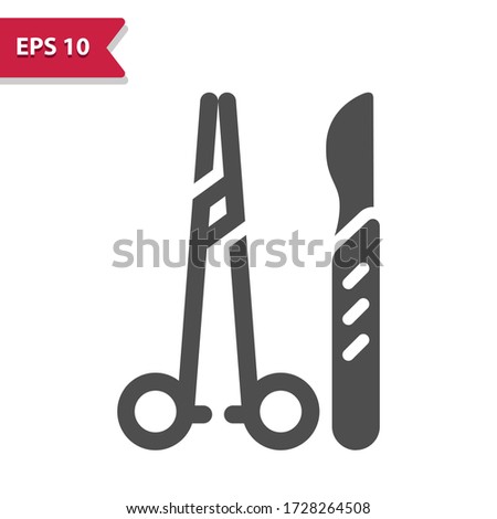 Surgical Instruments Icon. Professional, pixel perfect icon, EPS 10 format.