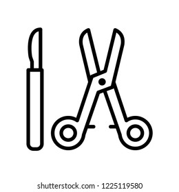 Surgical instruments icon templates