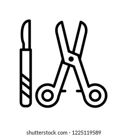 Surgical instruments icon templates