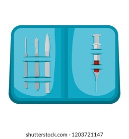 Iconos de herramientas de kit quirúrgico