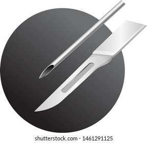 Surgical Knife - Icon As EPS 10 File