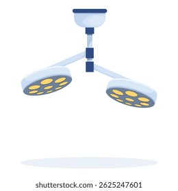 Surgical lamp providing bright light during a medical procedure in an operating room