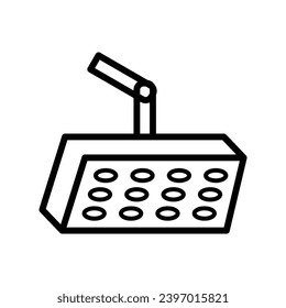 Surgical light icon free vector design illustration