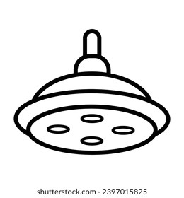 Surgical light icon free vector design illustration