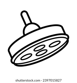 Surgical light icon free vector design illustration