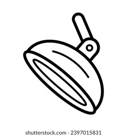 Surgical light icon free vector design illustration