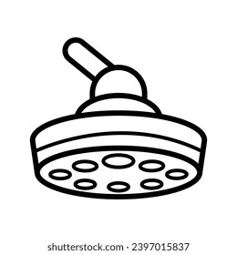 Surgical light icon free vector design illustration