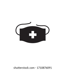 Surgical mask icon design isolated on white background