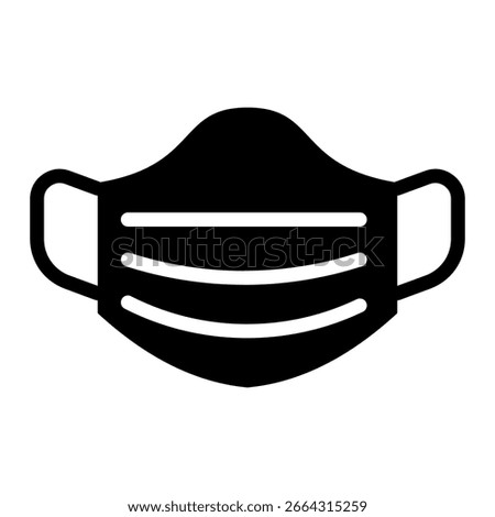 Surgical Mask Icon Element For Design
