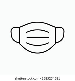 Surgical mask icon. simple vector icon