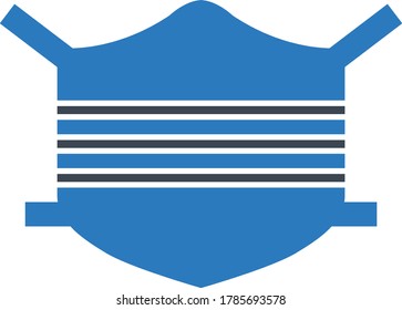 Surgical mask icon vector illustration 