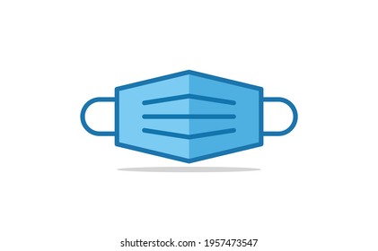 surgical mask icon. Vector illustration.