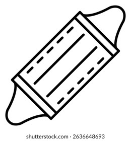 Surgical Mask Vector Icon For Hygiene Protection