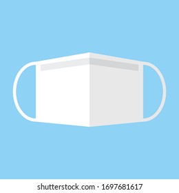 Surgical mask vector icon.Face mask vector icon.