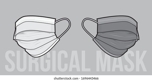 Surgical Mask Vector Illustration - Medical