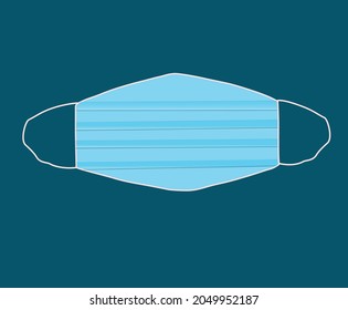 Máscara de cara en el fondo de tosca. Prevención del coronavirus