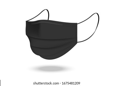 Surgical mask and Virus Protection isolated on white background. Safety Breathing,  Health Care and Medical Concept Design.