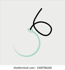 Surgical Needle Icon, Flat Style. - Vector