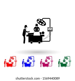 Surgical operation multi color icon. Simple glyph, flat vector of medecine icons for ui and ux, website or mobile application